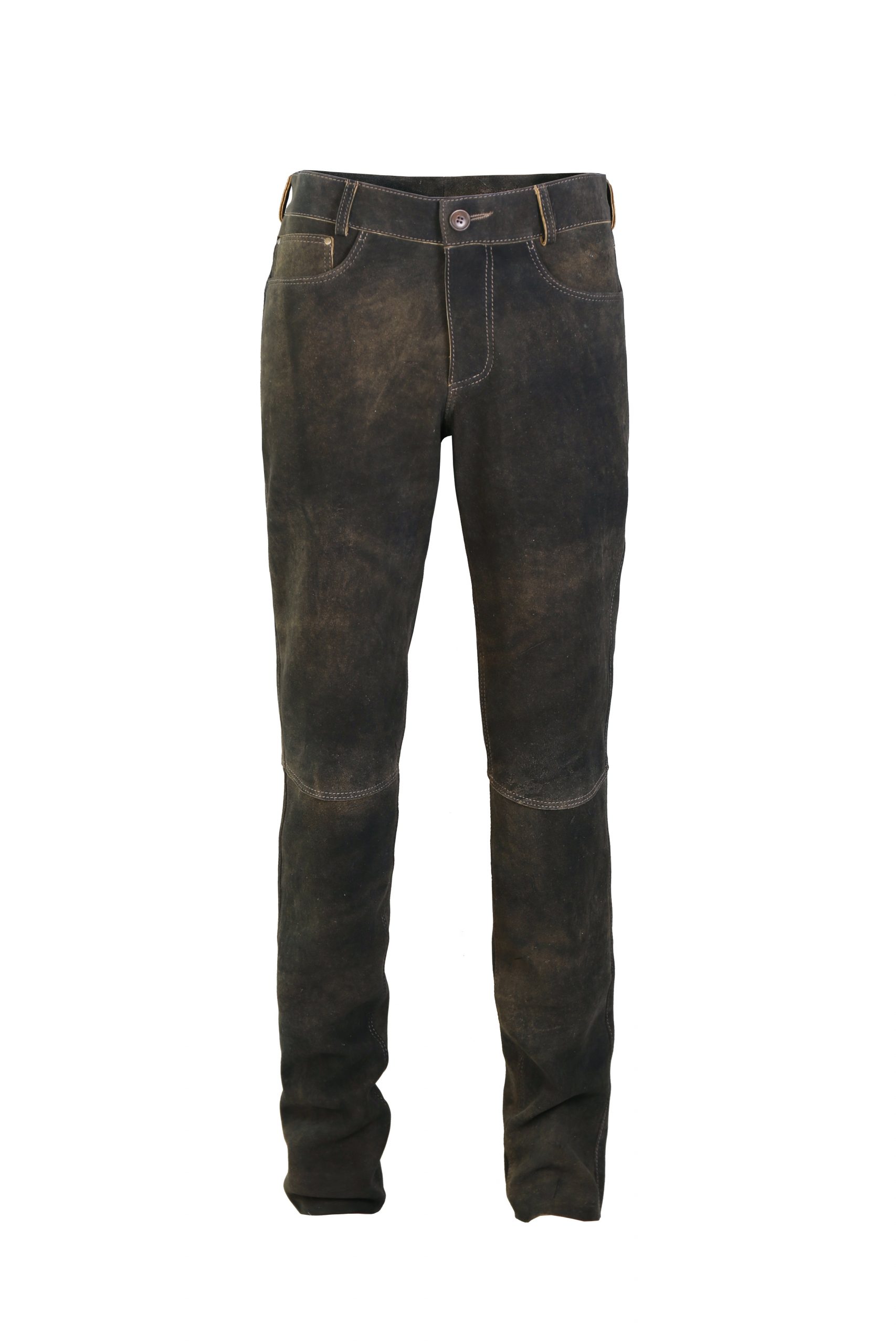 Deer Leather Trousers “Romeo”, maple
