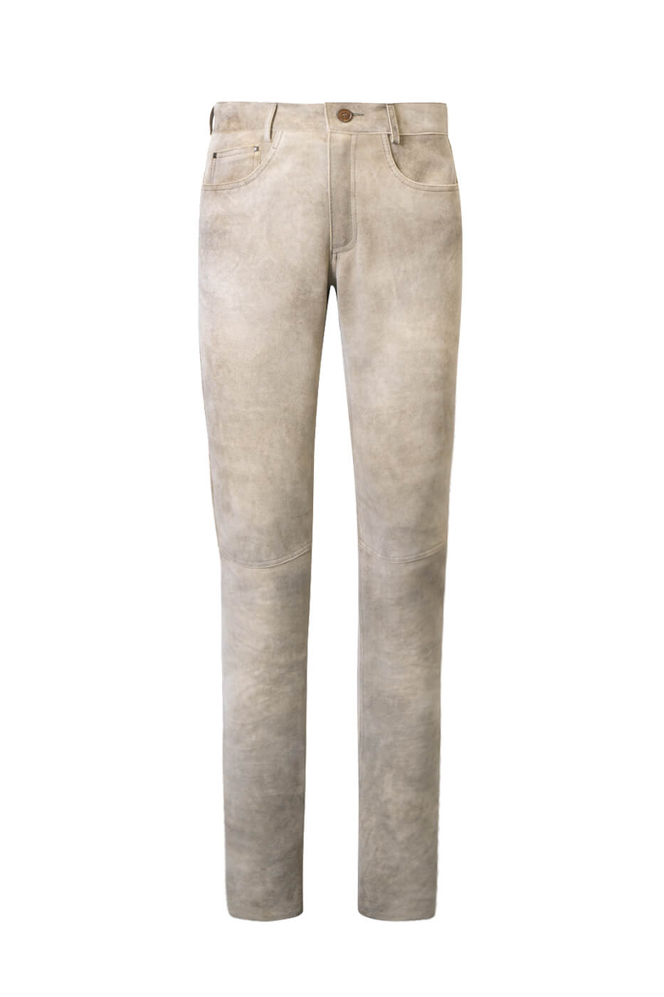 Deer Leather Trousers “Romeo”, glacier