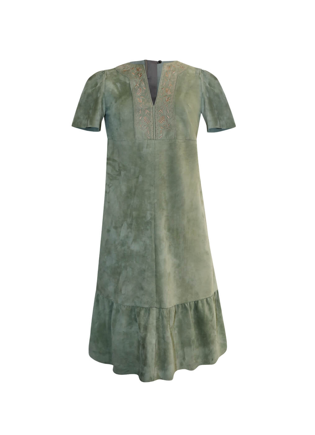Goat Leather Dress “Marrakech”, agave