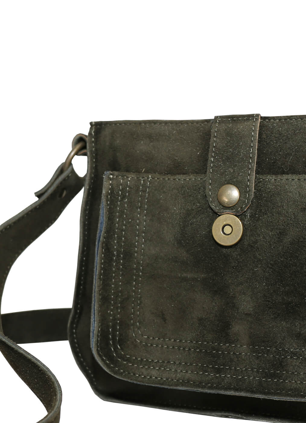 Tasche aus Ziegenleder “Saddle Bag”, urban green