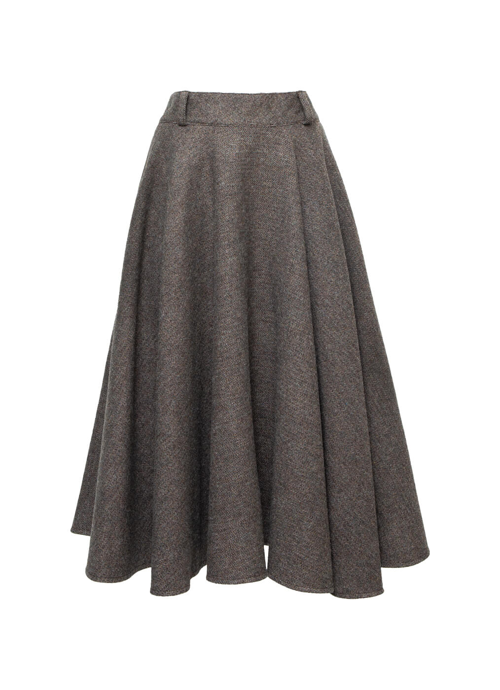 Wool Skirt “Princess of Wales”, brown antique