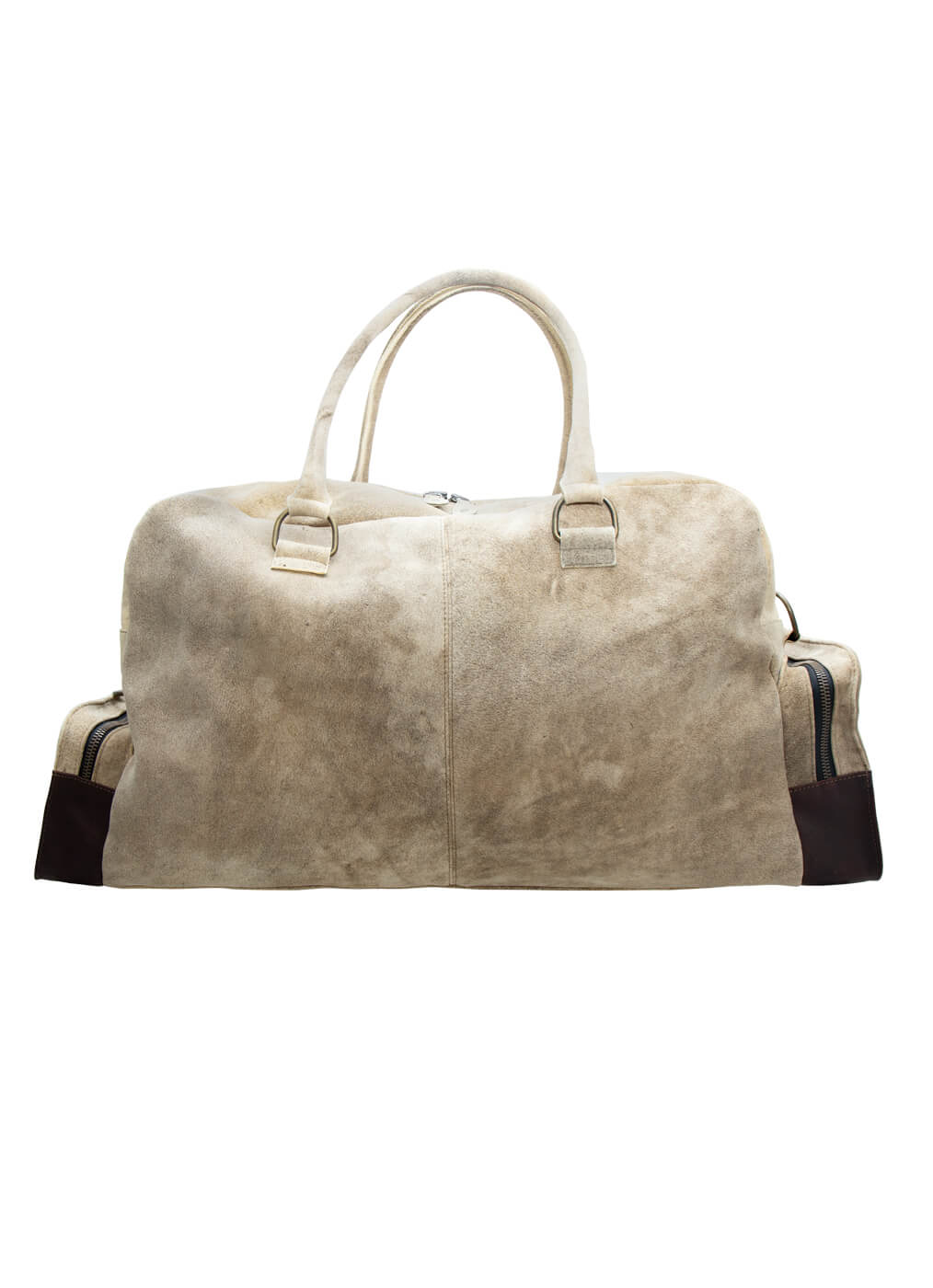 Deer Leather Bag “Camper Bag”, glacier