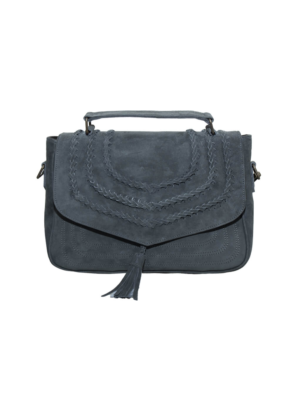 Goat Leather Bag “Just About you”, dusty indigo