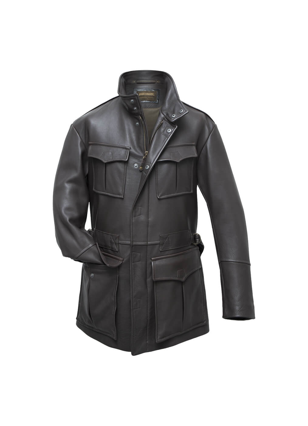 Nappa Leather Jacket Men “Cruz”, mocca