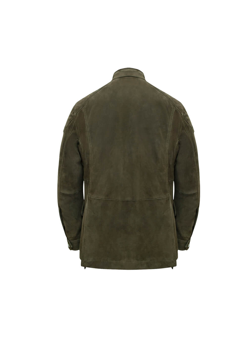 Goat Leather Jacket Men “Duke”, urban green
