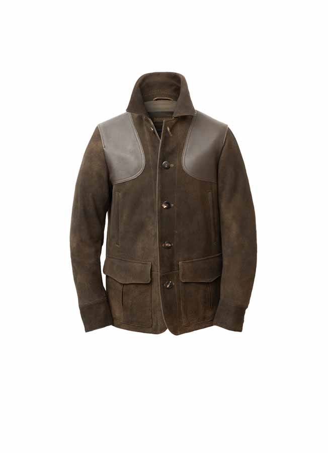 Deer Leather Jacket Men “Ruegen”, maple
