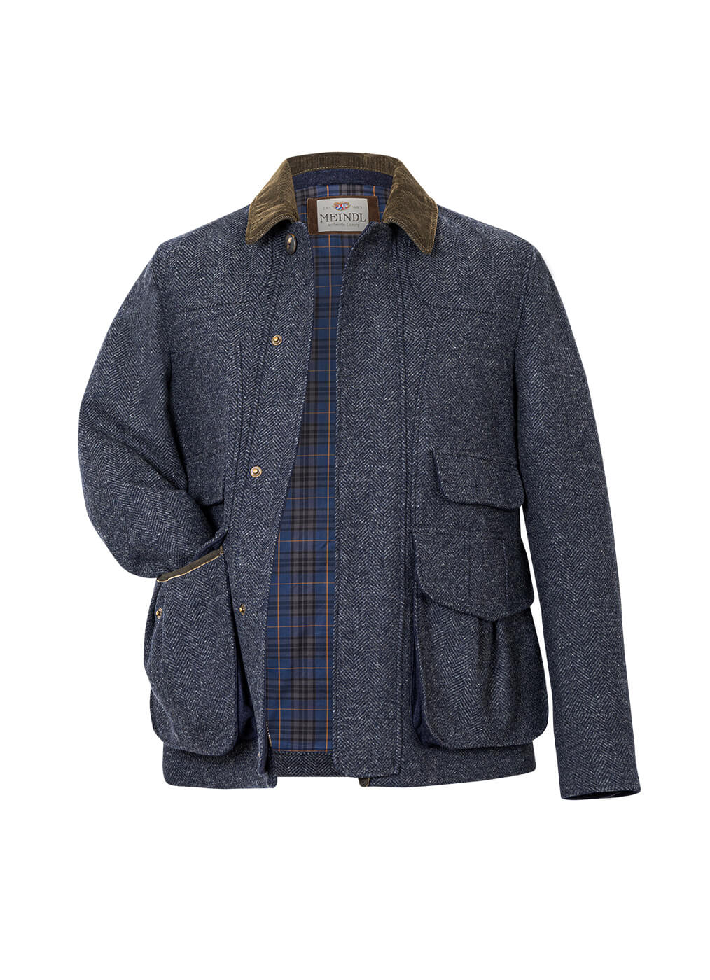 “Banff Mountain” Herren Jacket, Fischgrät Fine Wool, regent blue