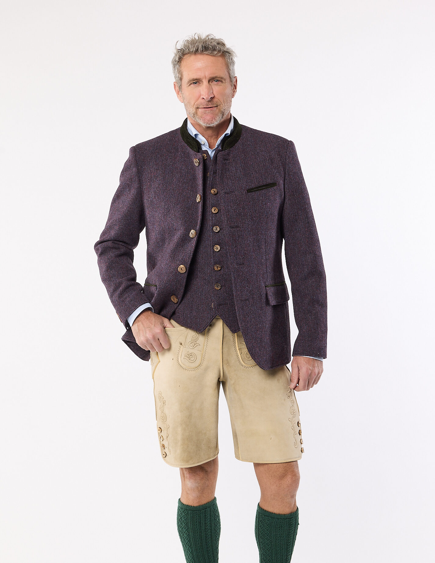 Stoffjacke Herren “Karwendel”, lila