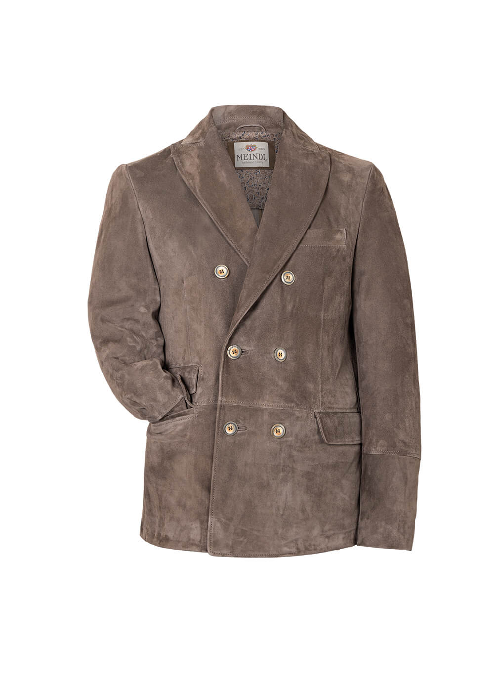 Ziegenleder Jacke Herren “Mountbatten”, french grey