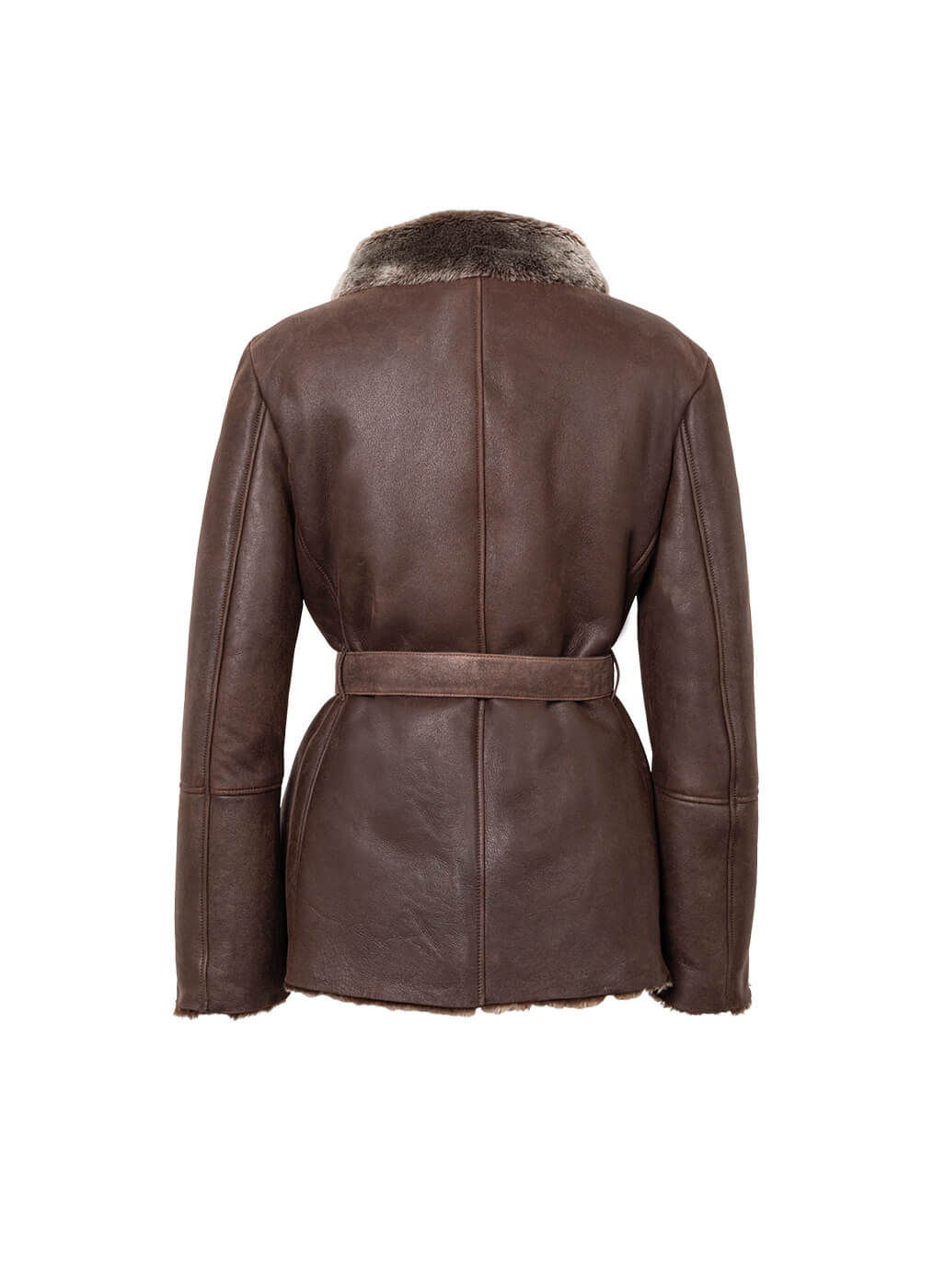 Lammfell Jacke Damen “Tisdale”, mahagoni