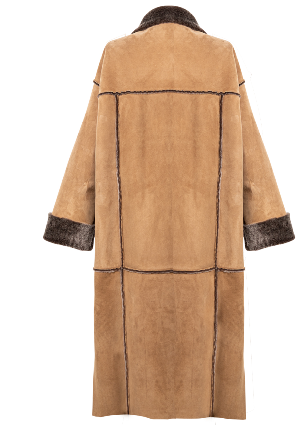 Lammfell Mantel Damen “Aspen”, camel