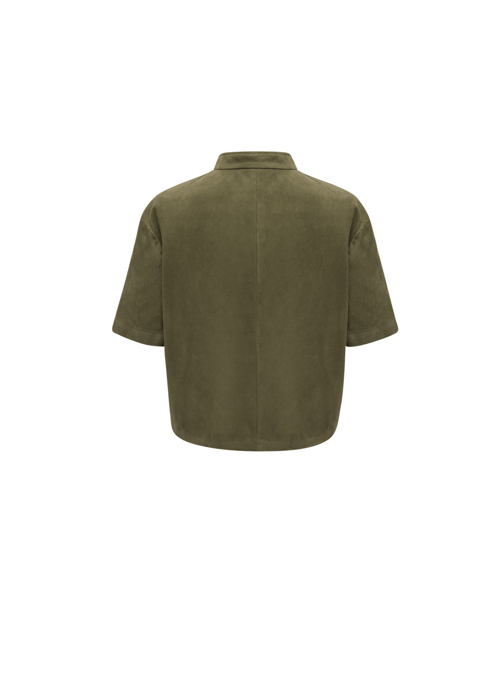 Goat Leather Jacket Women “Nizza”, agave
