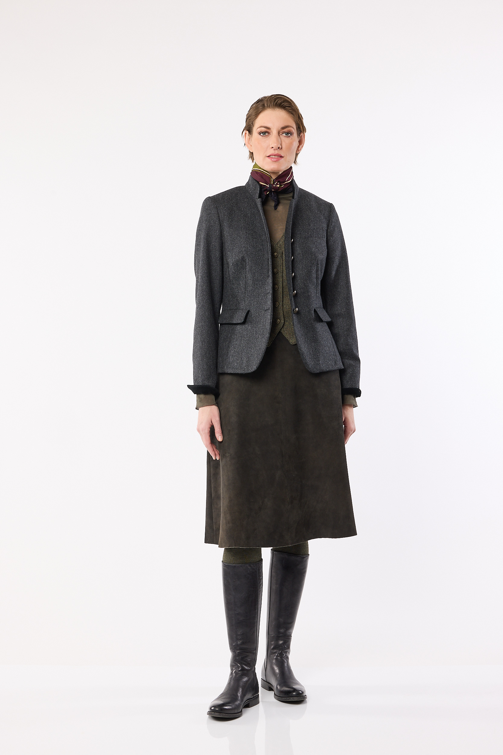 Woman’s Loden Jacket “St. Andrews”, anthracite