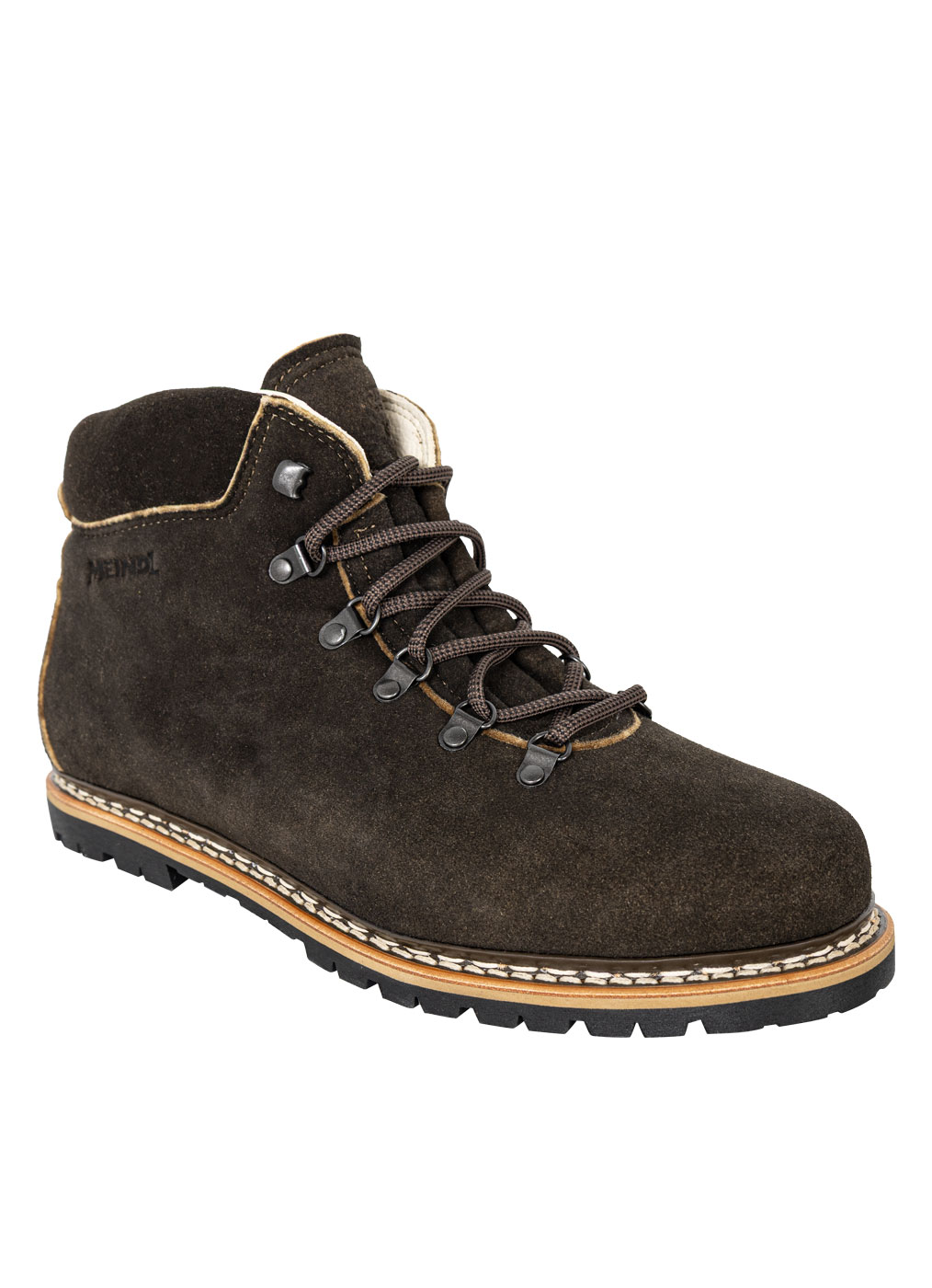 Deer leather shoe men “Preber Hirsch”, maple
