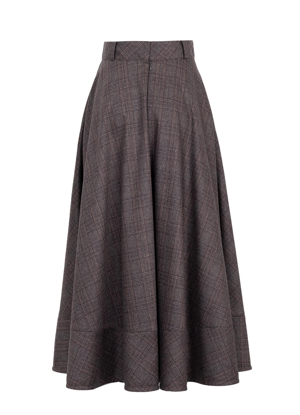 Stretchloden Rock Damen “Rosebery”, karo braun
